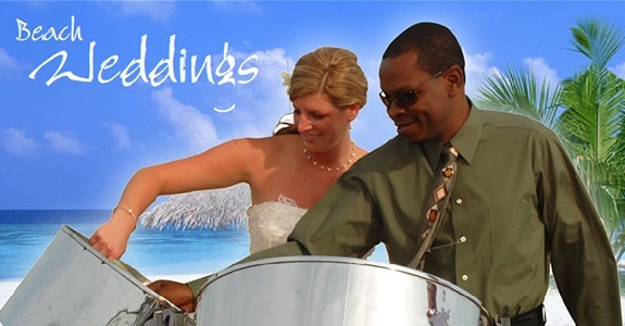 Steel Drum Player at Beach Wedding