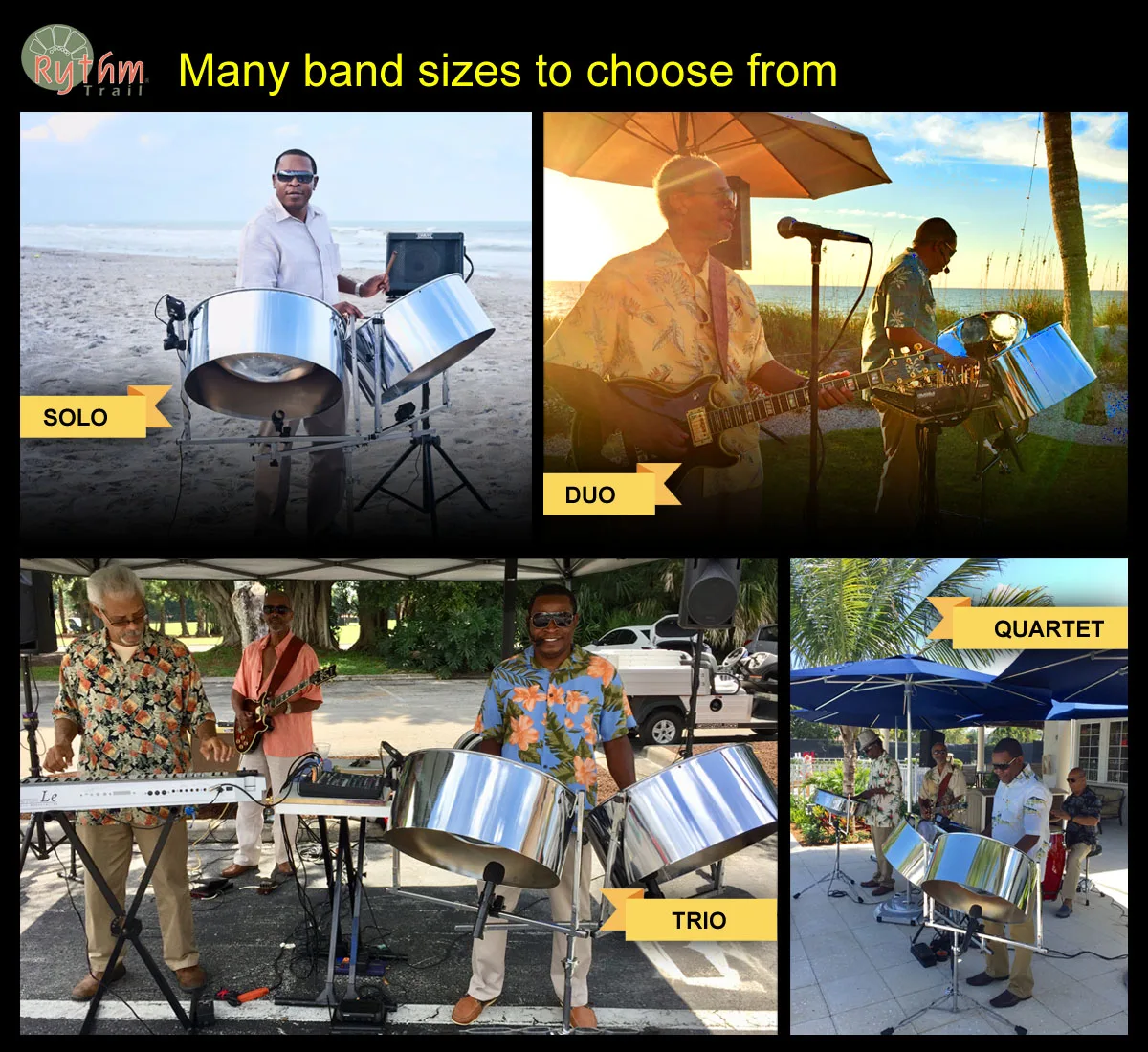 Steel Drum Band St Petersburg Florida, Steel Drum Players