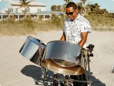Steel Drum Band Florida Solo player