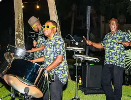 Steel Drum Band Florida trio player